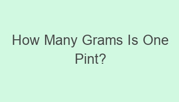 how many grams is one pint 105964