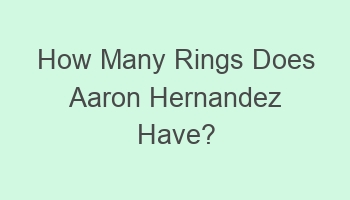 how many rings does aaron hernandez have 107745