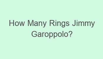 how many rings jimmy garoppolo 107035