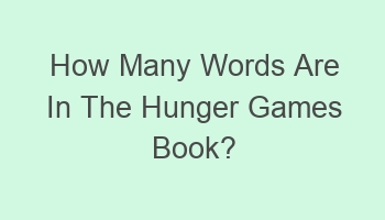 how many words are in the hunger games book 108722