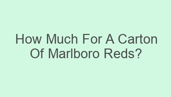 how much for a carton of marlboro reds 108731