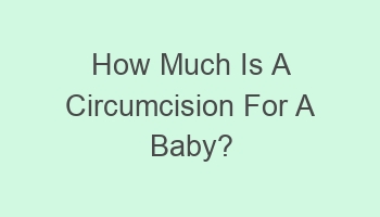 how much is a circumcision for a baby 106959