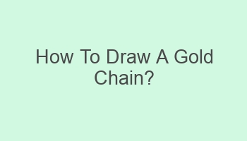 how to draw a gold chain 108588