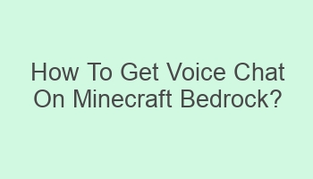 how to get voice chat on minecraft bedrock 106348