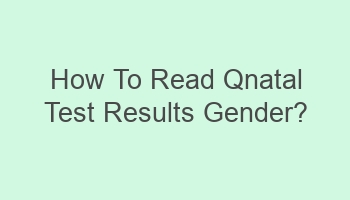 how to read qnatal test results gender 106718