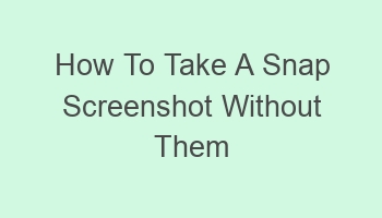 how to take a snap screenshot without them knowing 105981