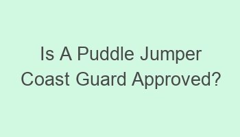 is a puddle jumper coast guard approved 105988