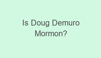 is doug demuro mormon 108219