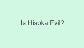 is hisoka evil 108045