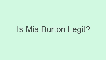 is mia burton legit 106969