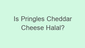 is pringles cheddar cheese halal 107141