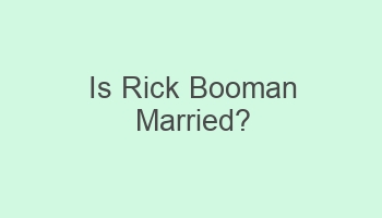 is rick booman married 107693