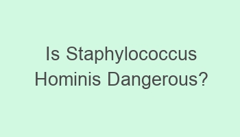 is staphylococcus hominis dangerous 105973