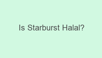 is starburst halal 108675