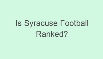 is syracuse football ranked 108370