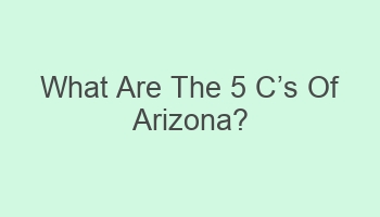 what are the 5 ccabcs of arizona 106217