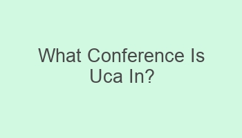 what conference is uca in 108610