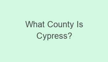 what county is cypress 107058