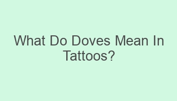 what do doves mean in tattoos 105963