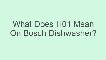 what does h01 mean on bosch dishwasher 107443