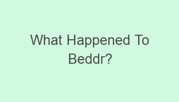 what happened to beddr 108638