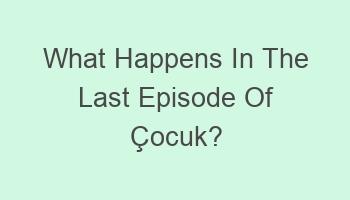 what happens in the last episode of cocuk 106400