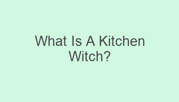 what is a kitchen witch 107076