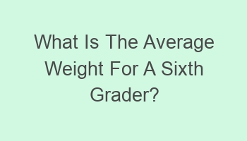 what is the average weight for a sixth grader 106573