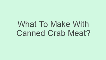 what to make with canned crab meat 107688