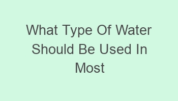 what type of water should be used in most steamers 108536