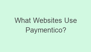 what websites use paymentico 106999