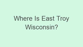 where is east troy wisconsin 106808