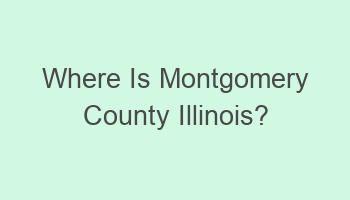 where is montgomery county illinois 106609