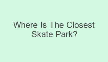 where is the closest skate park 107368