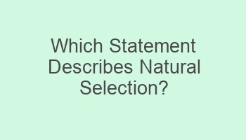 which statement describes natural selection 106324