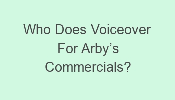 who does voiceover for arbycabcs commercials 107645