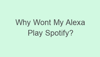 why wont my alexa play spotify 108738