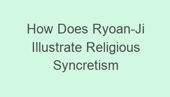 how does ryoan ji illustrate religious syncretism in japan 109004