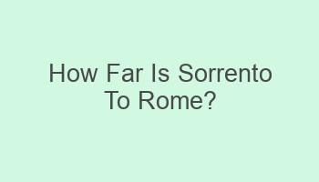 how far is sorrento to rome 110515