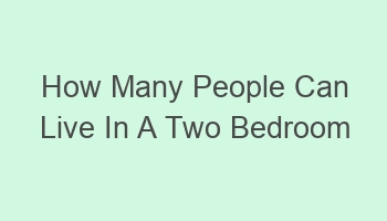 how many people can live in a two bedroom apartment 110172