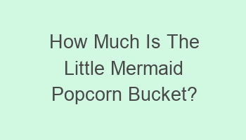 how much is the little mermaid popcorn bucket 109447