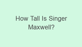 how tall is singer