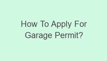 how to apply for garage permit 109919