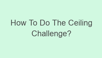 how to do the ceiling challenge 109946