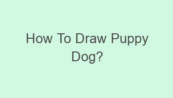 how to draw puppy dog 109297