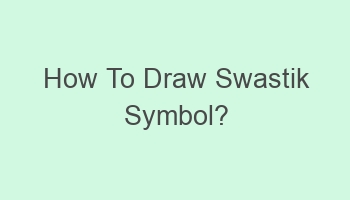 how to draw swastik symbol 110680