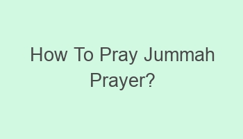 how to pray jummah prayer 109861