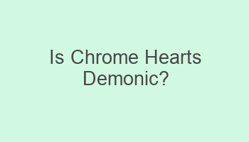 is chrome hearts demonic 109170