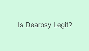 is dearosy legit 110296