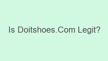 is doitshoes com legit 110081